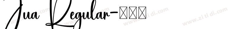 Jua Regular字体转换